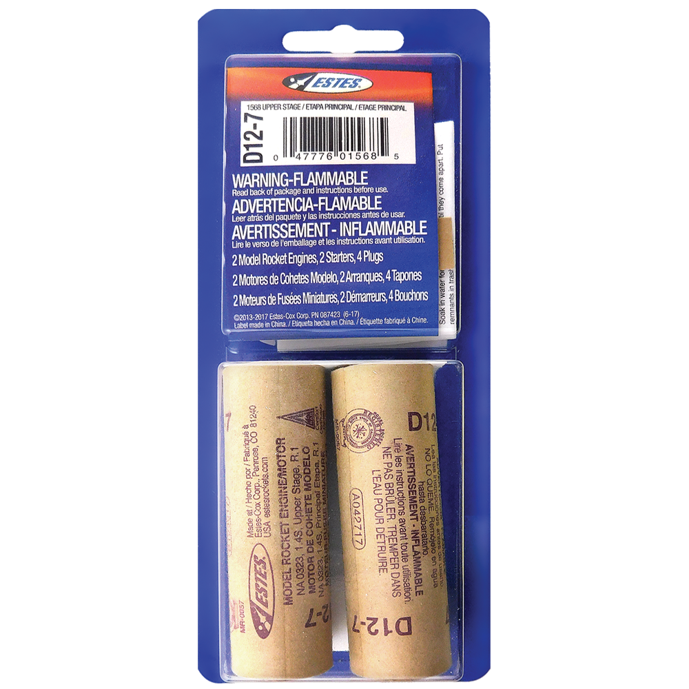 Estes Rockets - D12-7 (2 ea)