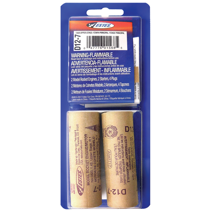 Estes Rockets - D12-7 (2 ea)