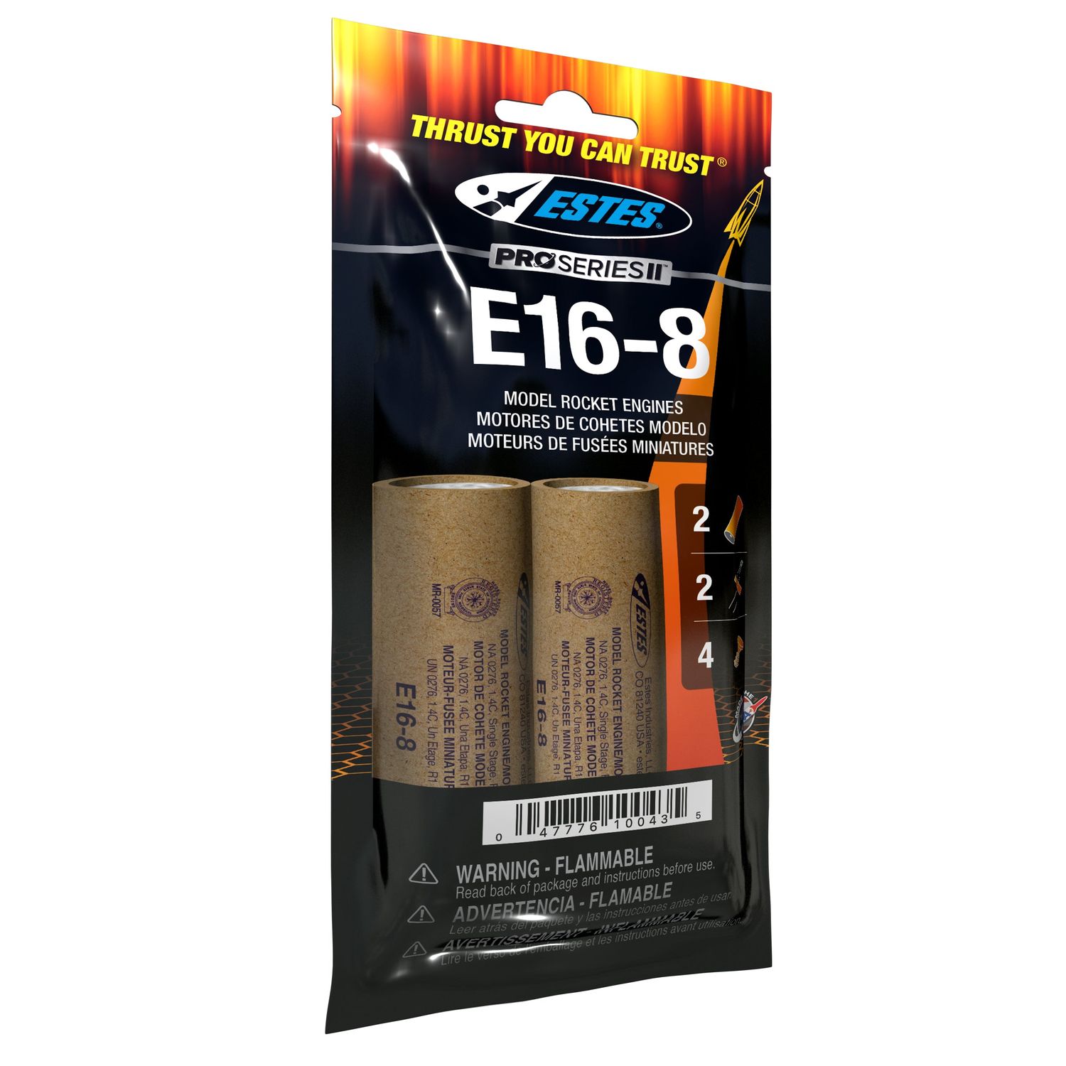 Estes Rockets - E16-8 (2 ea)