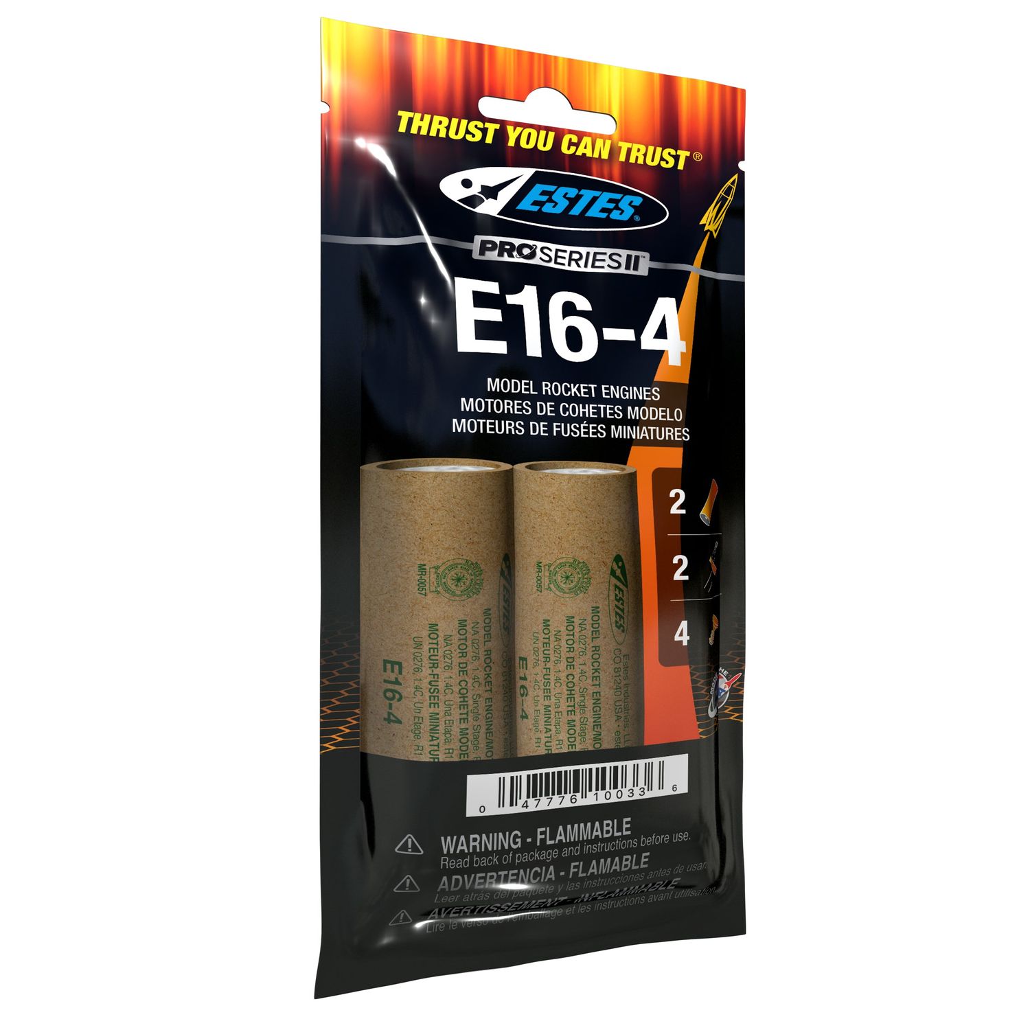 Estes Rockets - E16-4 (2 ea)