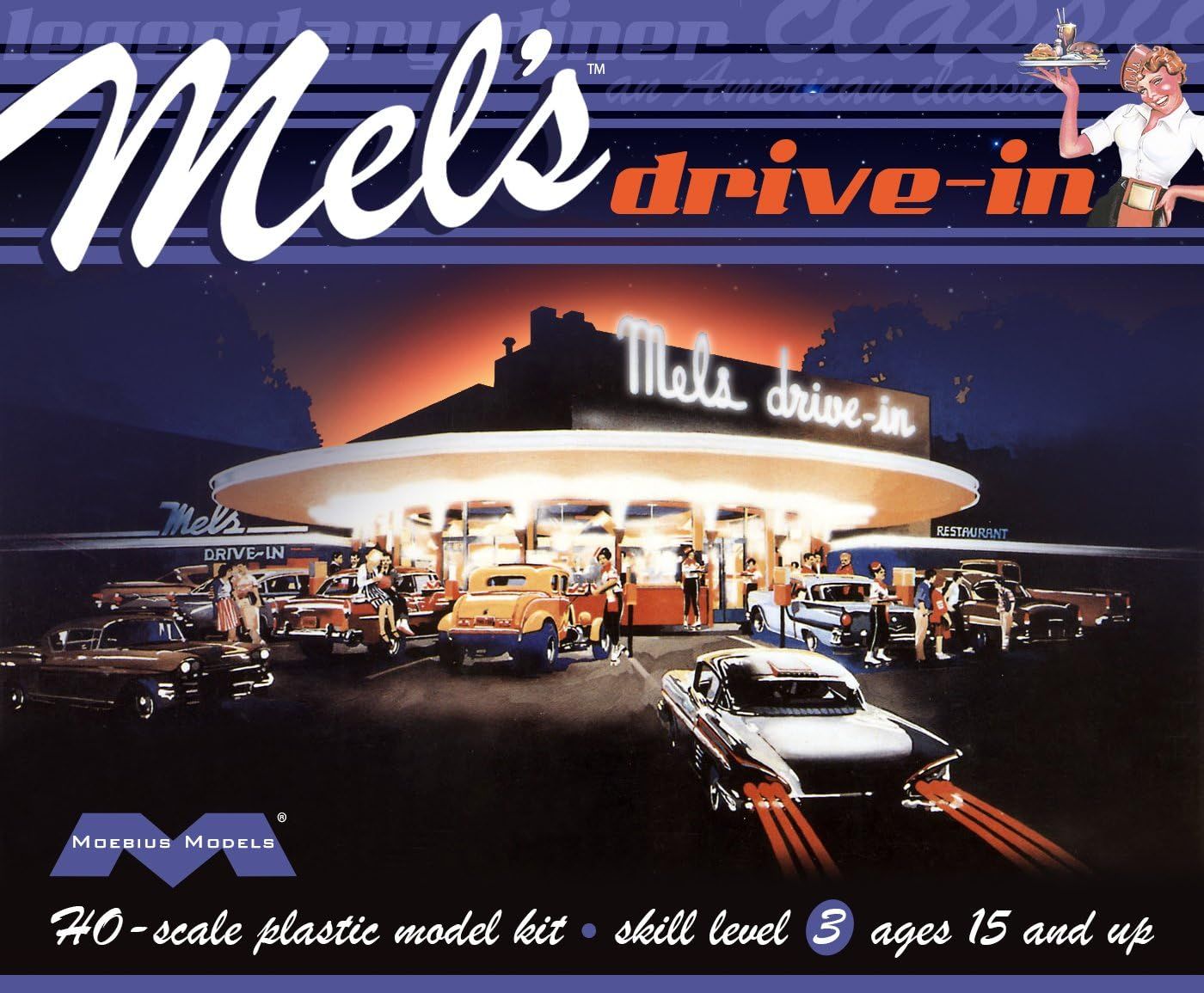 Moebius - Mels Drive In HO Scale Model Kit