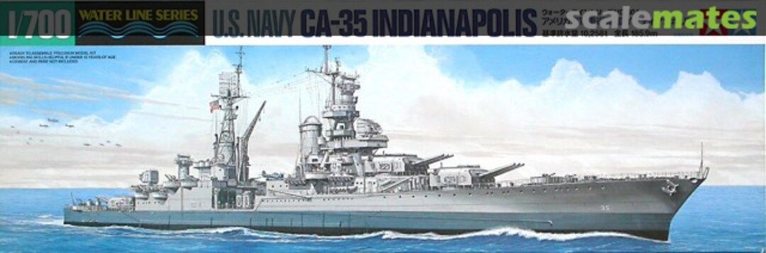 Tamiya - 1/700 USS Indianapolis CA-35