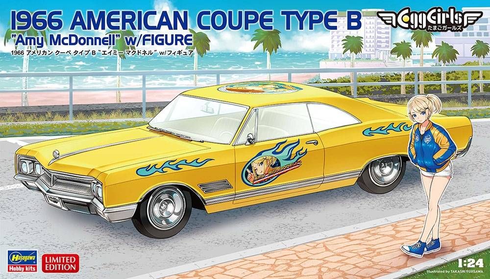 Hasegawa - 1/24 1966 American Coupe Type B &quot;Amy McDonnell&quot; w/Figure