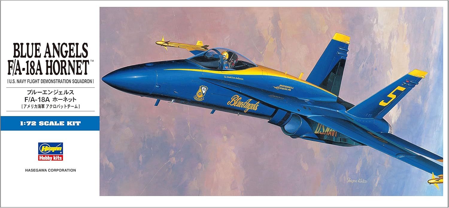 Hasegawa - 1/72 F/A-18E Super Hornet &quot;Blue Angels&quot; w/ Bonus Patch
