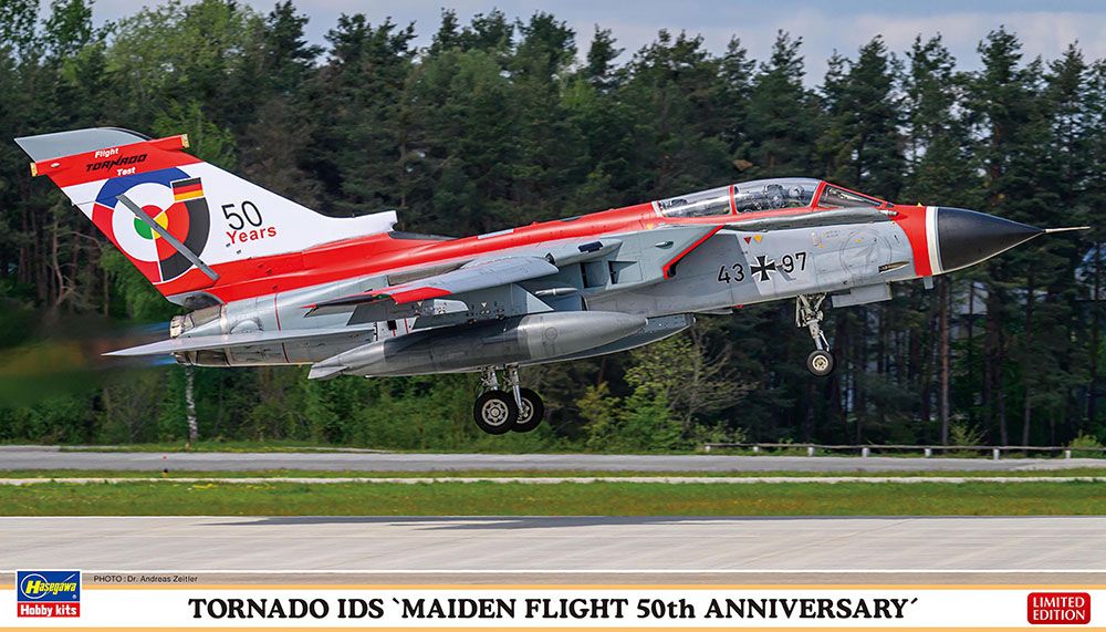Hasegawa - 1/72 Modern European Jet Fighter, Tornado Ids &quot;Maiden Flight 50Th Anniversary&quot;