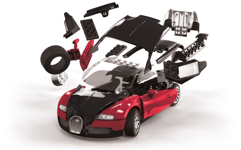 Airfix - Quickbuild - Bugatti Veyron Black &amp; Red