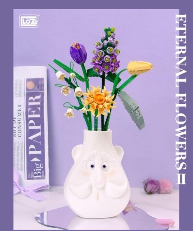 LOZ Block - Eternal Flowers II - Violet Bouquet
