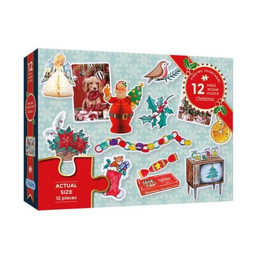 Piecing Together Christmas Puzzle - 12pc
