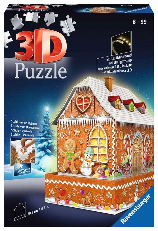 3D Puzzle - Gingerbread House