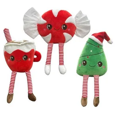 Christmas Plush - Candy, Tree, Hot Cocoa