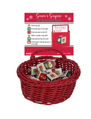 Season&#39;s Surprise Gift Exchange Game - Dice and Rule Card