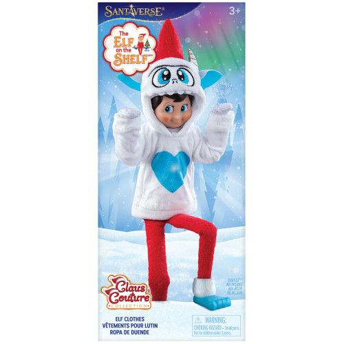 Elf on The Shelf - Claus Couture, Yeti Hoodie