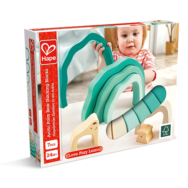 Arctic Polar Bear Stacking Blocks