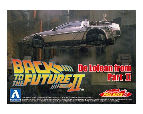 Aoshima - Back To The Future - 1/43 Pullback DELOREAN from PART 2