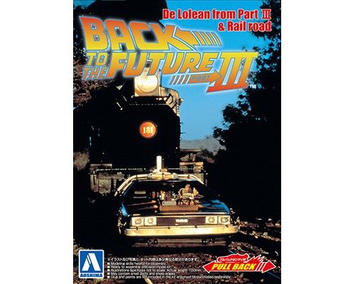 Aoshima - Back To The Future - 1/43 Pullback DELOREAN from PART 3