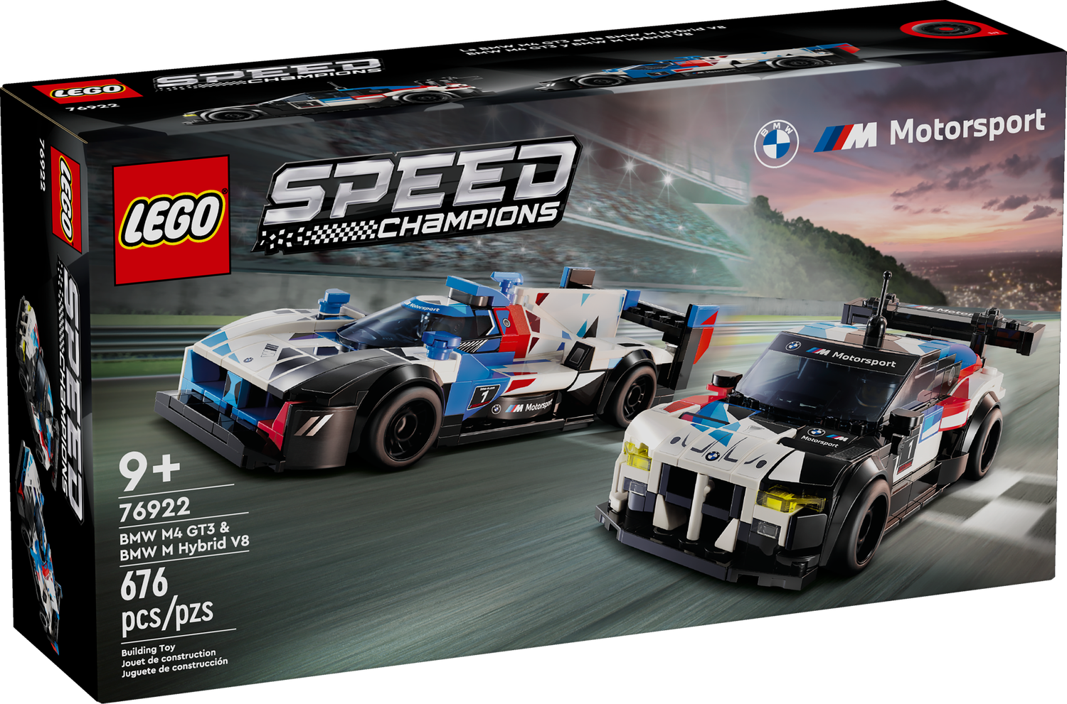 LEGO® SPEED CHAMPIONS -  BMW M4 GT3 &amp; BMW M Hybrid V8 Race Cars