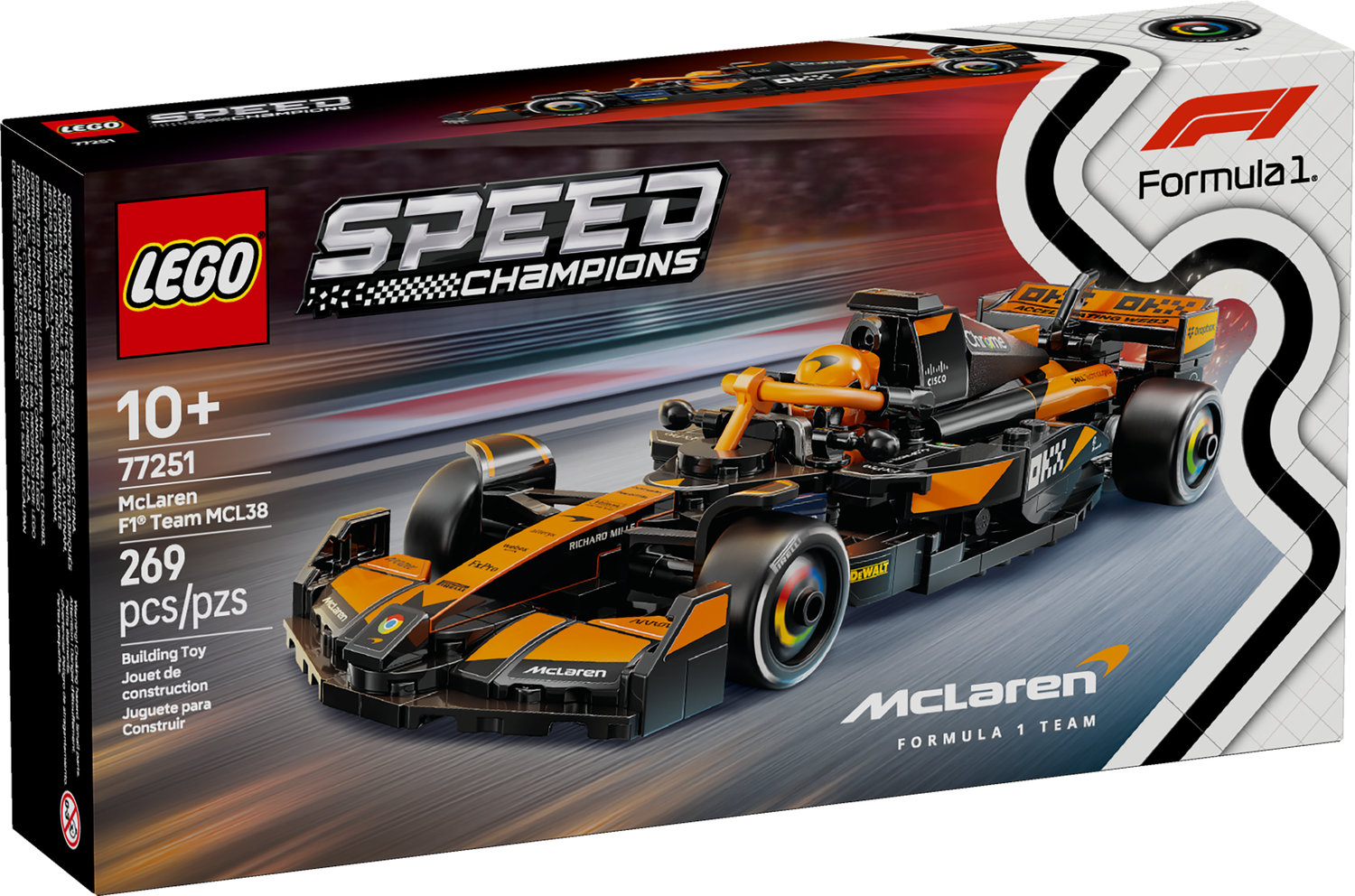 LEGO® SPEED CHAMPIONS - McLaren F1® Team MCL38 Race Car