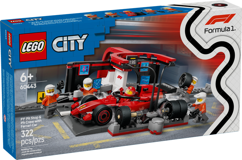 LEGO® CITY - F1® Pit Stop &amp; Pit Crew with Ferrari Car