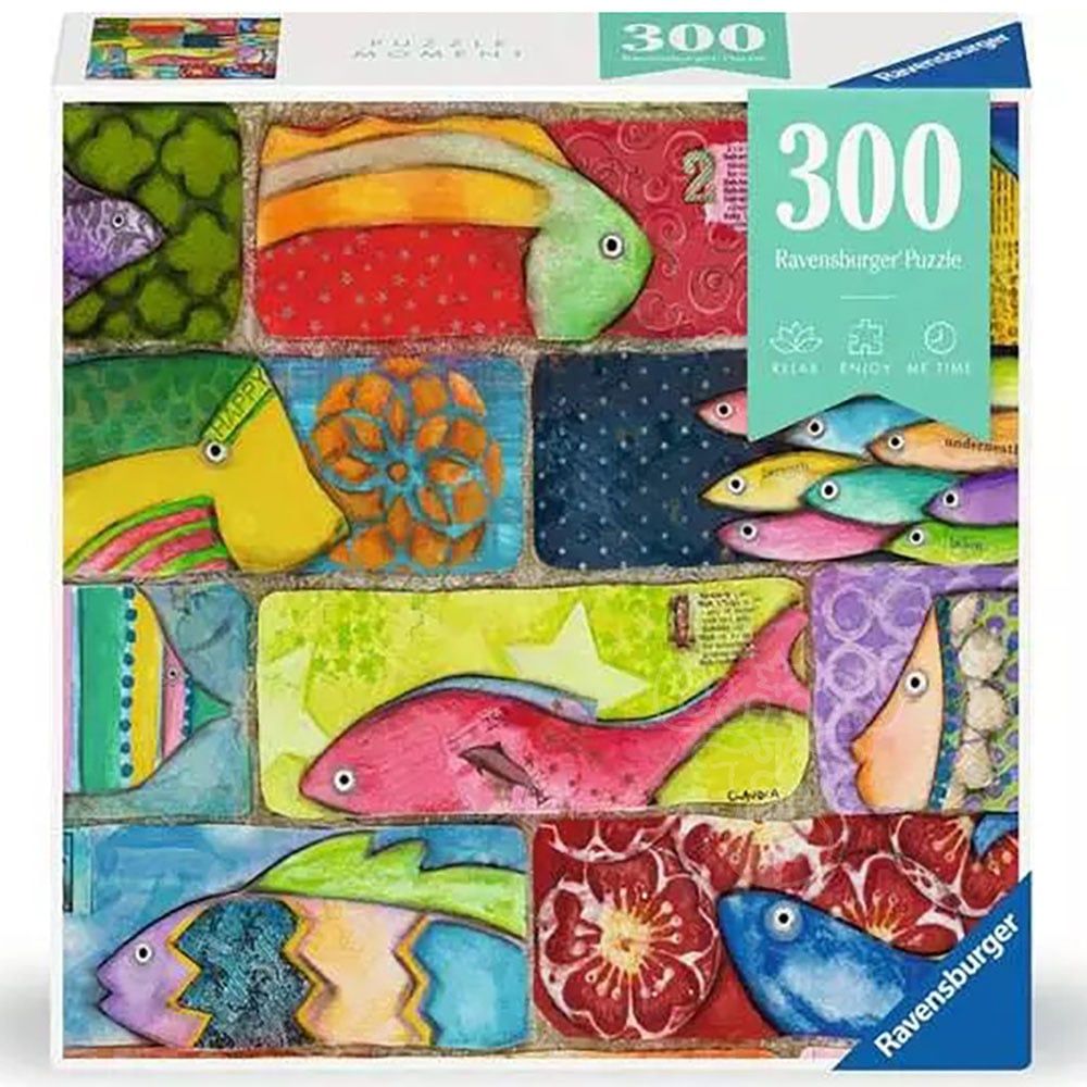 300pc Puzzle Moment - Splashy Fish Tiles
