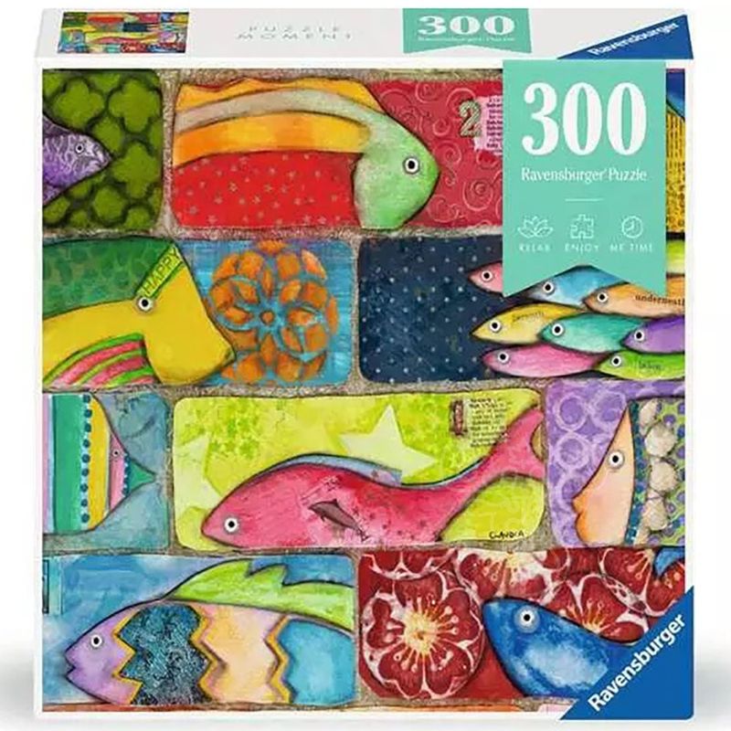 300pc Puzzle Moment - Splashy Fish Tiles