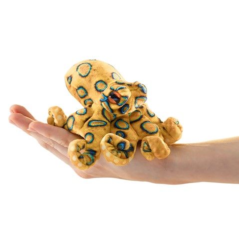 Folkmanis - Mini - Blue Ringed Octopus Finger Puppet