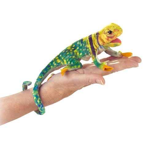 Folkmanis - Mini - Collared Lizard Finger Puppet