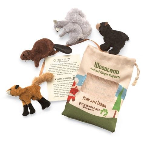 Folkmanis - Mini - Woodland Animal Set