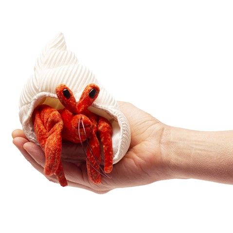 Folkmanis - Mini - Hermit Crab Finger Puppet