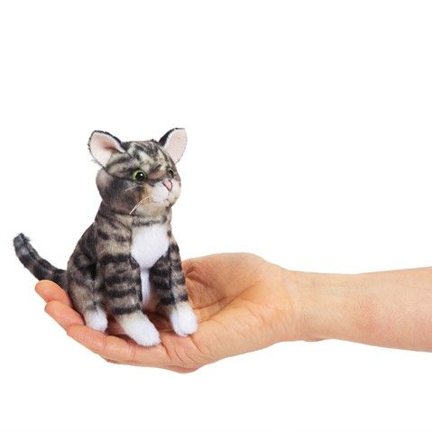 Folkmanis - Mini - Tabby Finger Puppet