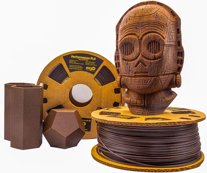 M3D - PLA - Wood Fill 10% real Cedar