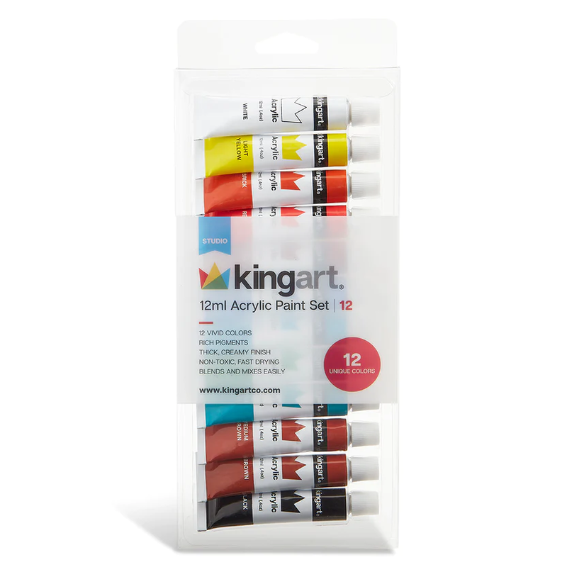 King Art - Acrylic Paint Set 12 colors