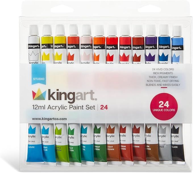 King Art - Acrylic Paint Set 24 Colors