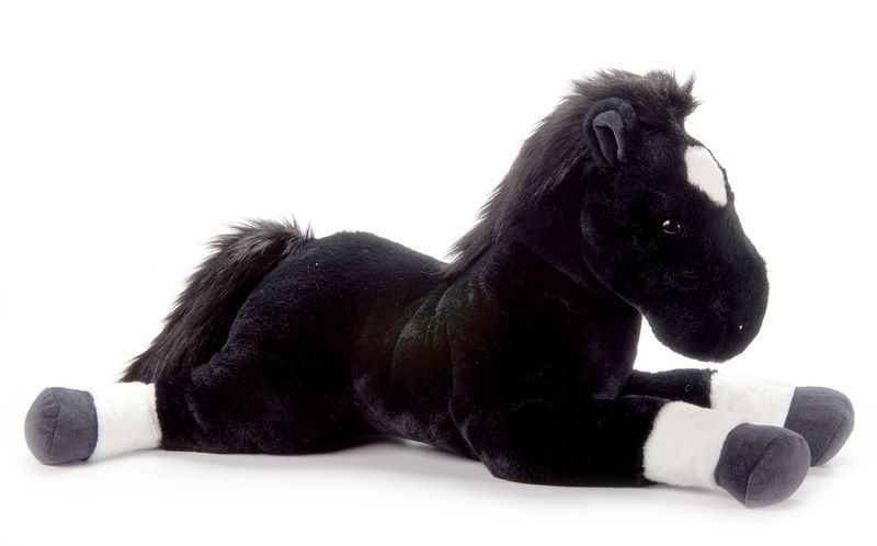 Wild Onez Floppy Black Horse - Jumbo 24&quot;
