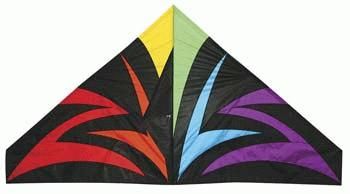 Delta Kite - 55&quot; Black Lightning