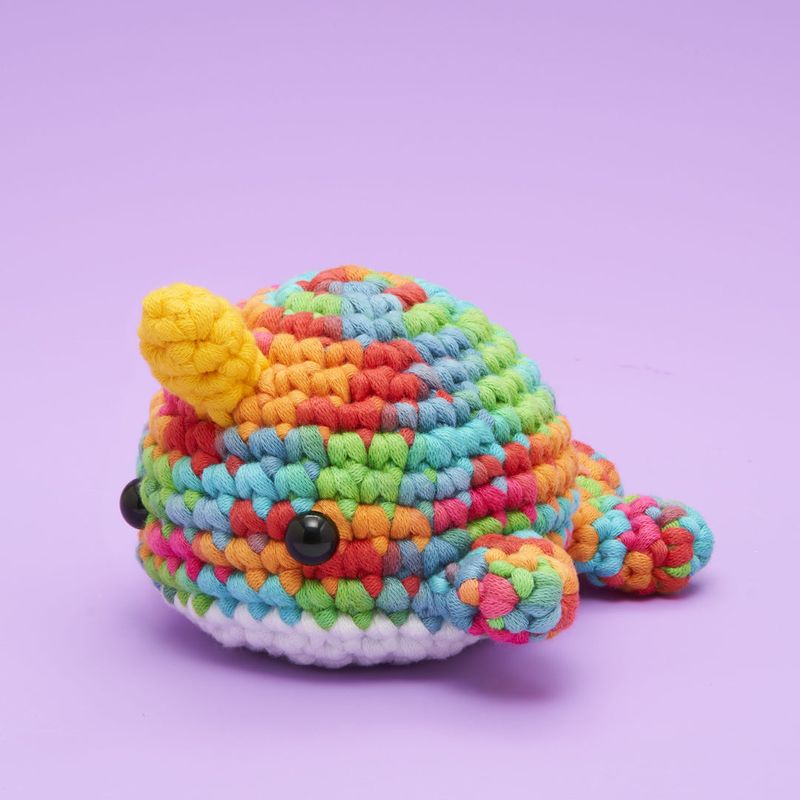 The Woobles Crochet Kit -  Rainbow Narwhal