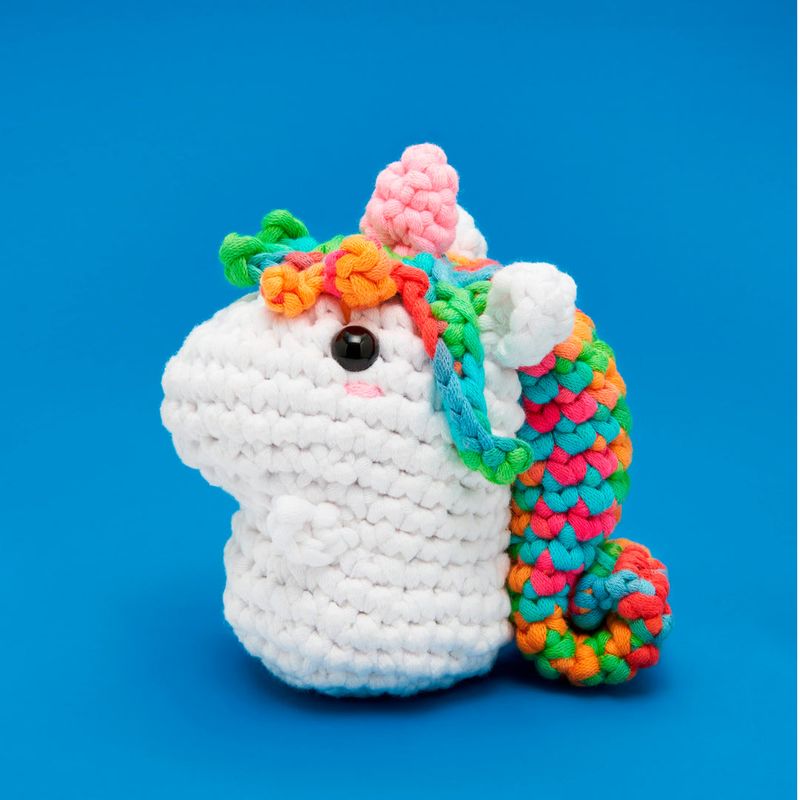 The Woobles Crochet Kit -  Rainbow Unicorn