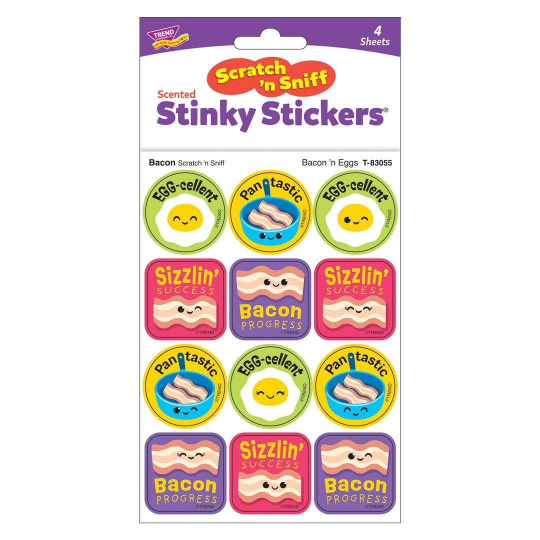 Scratch &#39;N Sniff Stinky Stickers - Bacon &#39;n Eggs