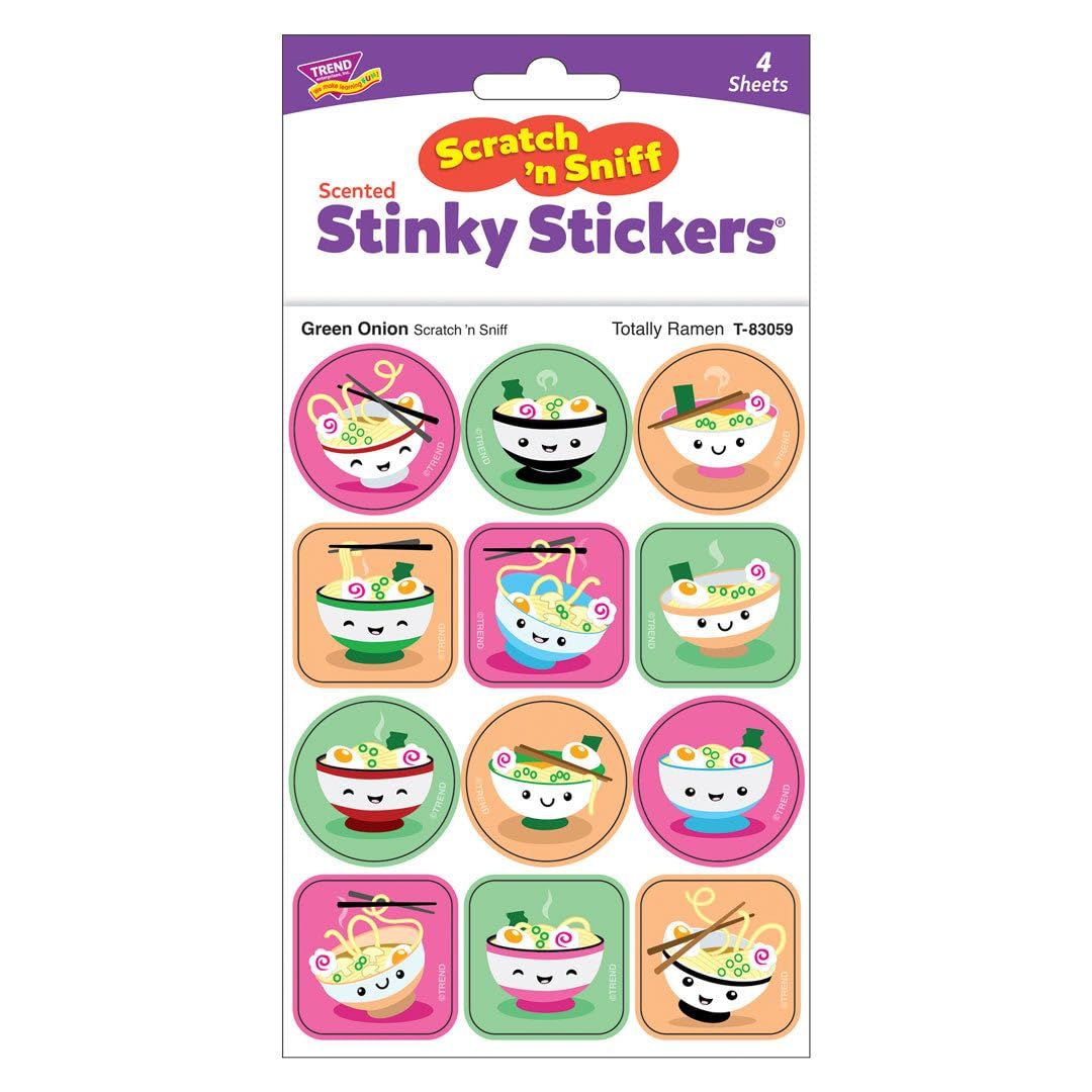 Scratch &#39;N Sniff Stinky Stickers - Totally Ramen, Green Onion