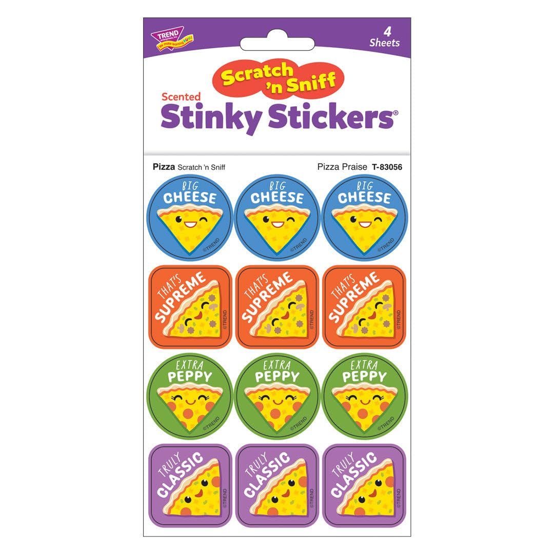 Scratch &#39;N Sniff Stinky Stickers - Pizza Praise, Pizza