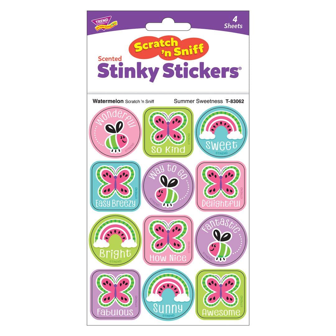 Scratch &#39;N Sniff Stinky Stickers - Summer Sweetness, Watermelon