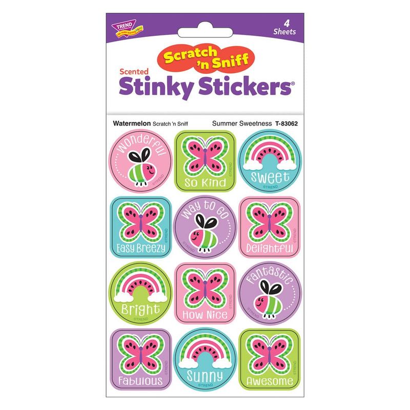 Scratch &#39;N Sniff Stinky Stickers - Summer Sweetness, Watermelon