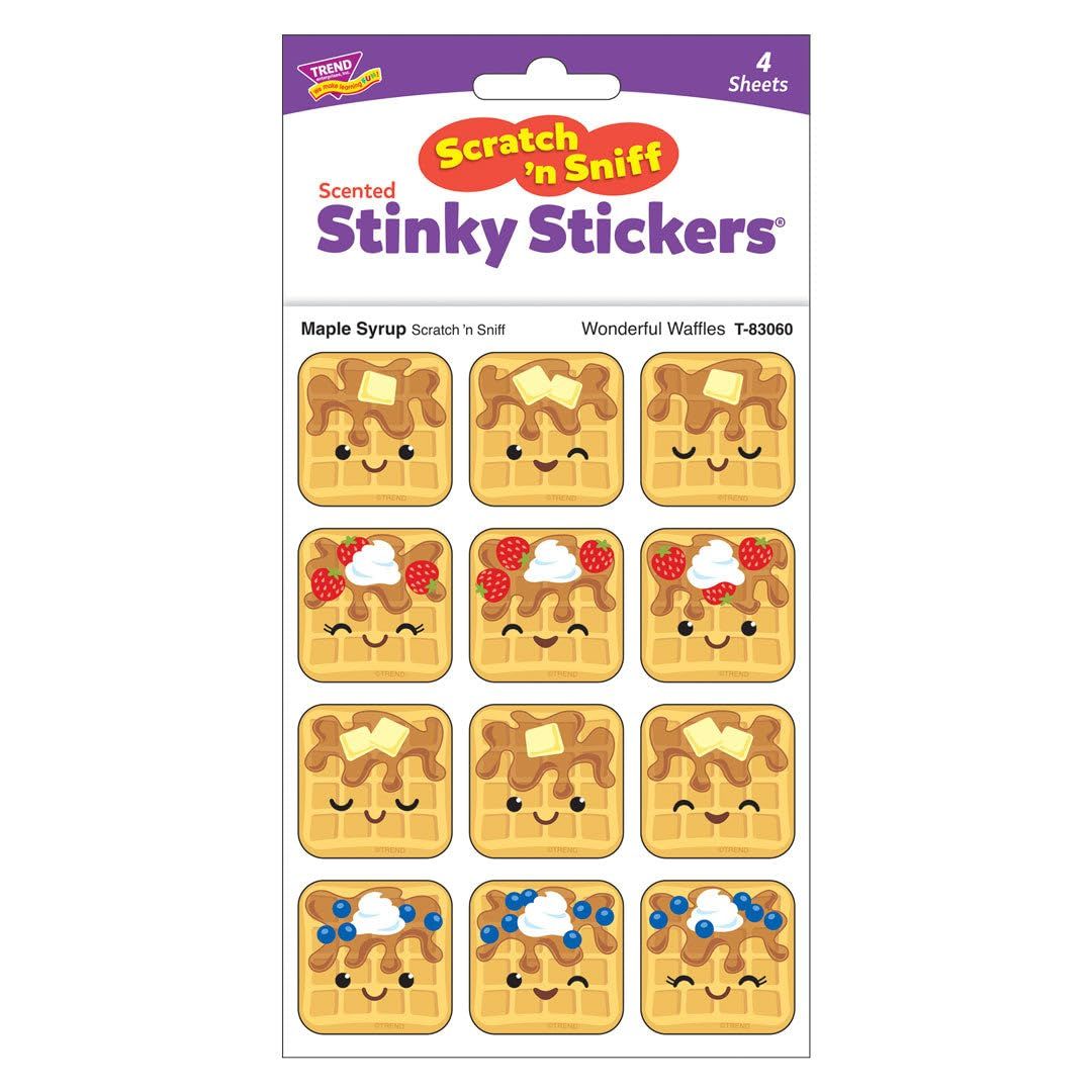 Scratch &#39;N Sniff Stinky Stickers - Wonderful Waffles, Maple Syrup