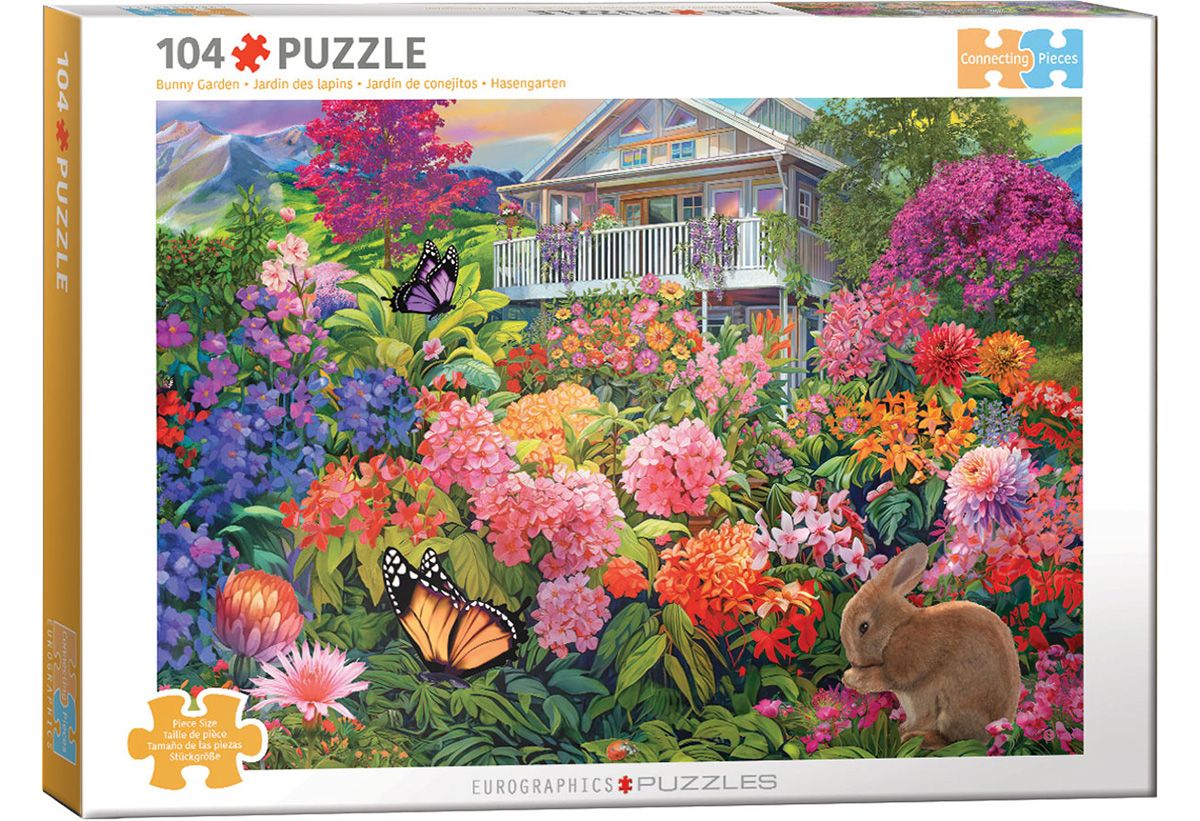 104pc Connecting Pieces: Bunny Garden