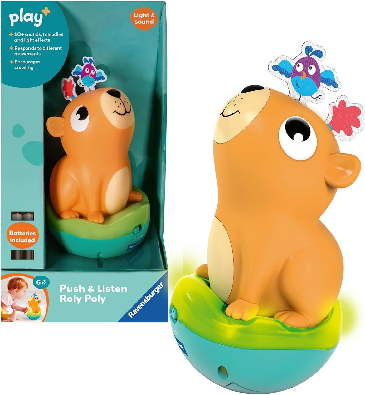 Play+ Push &amp; Listen Roly Poly Capybara