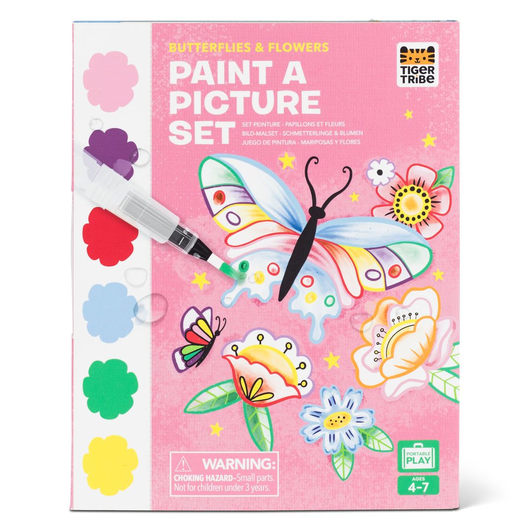 Paint-A-Picture Set - Butterflies &amp; Flowers