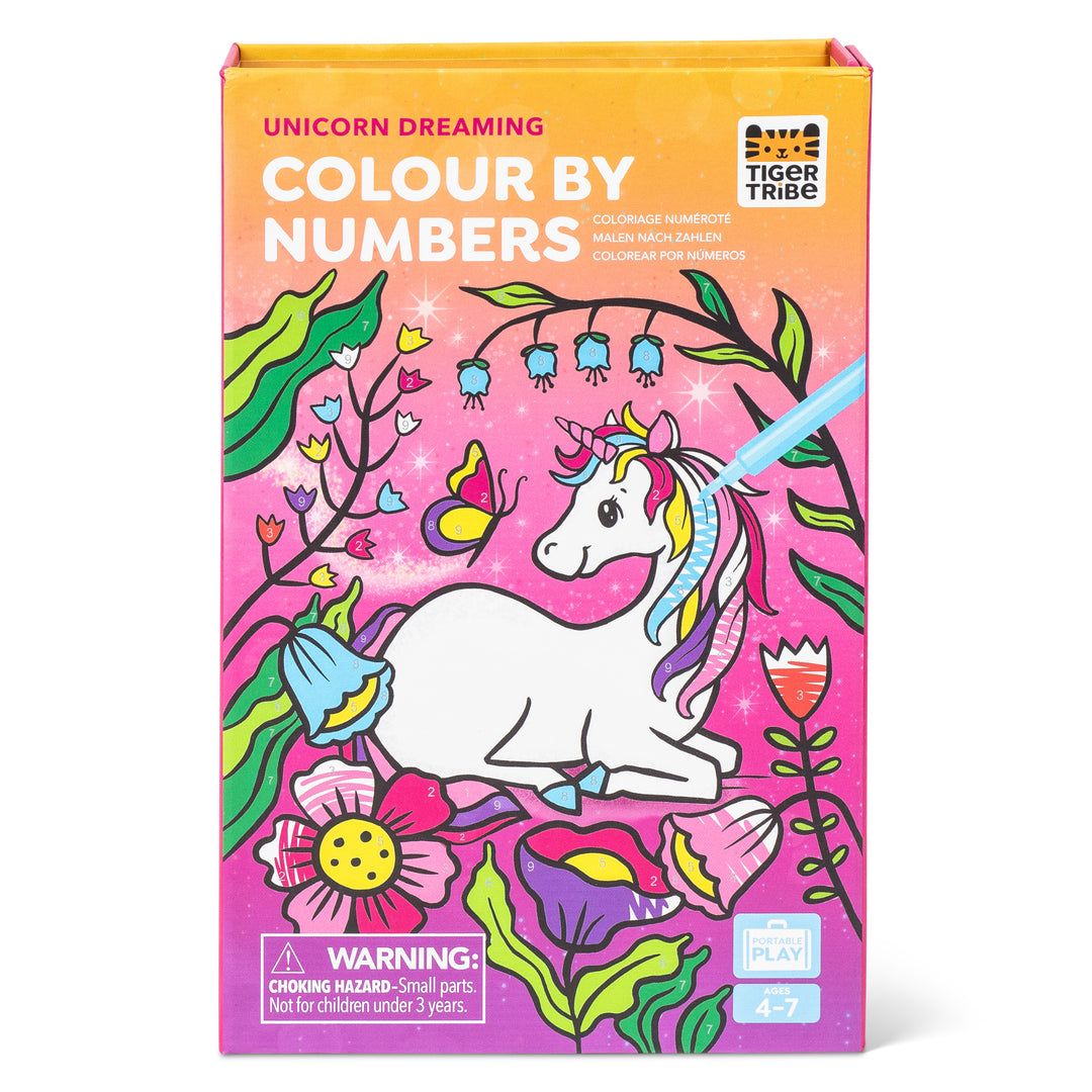 Colour by Number - Unicorn Dreaming