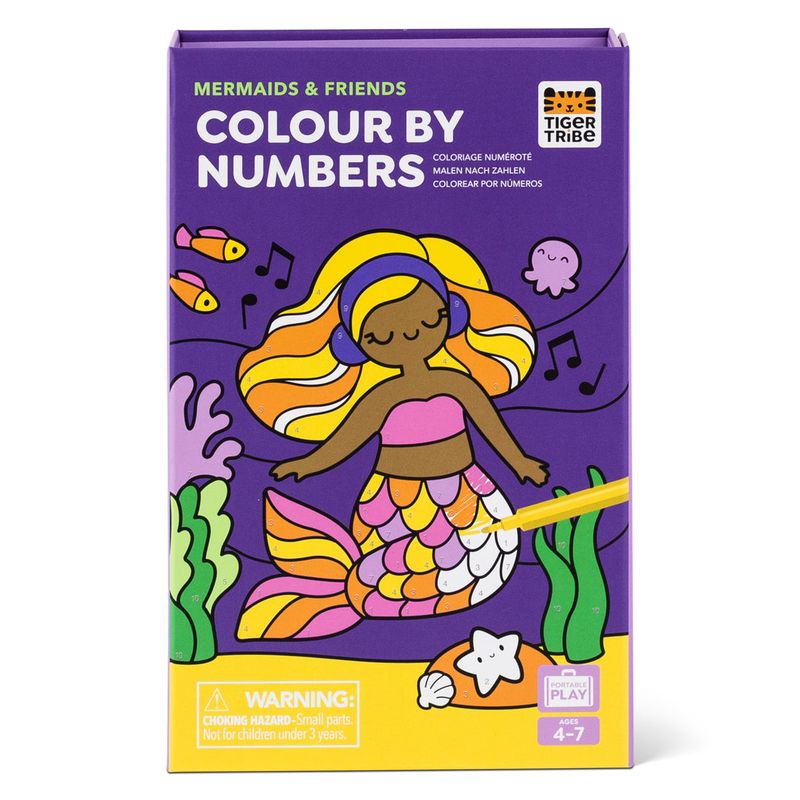 Colour by Number - Mermaids and Friends