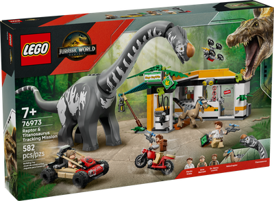 LEGO® JURASSIC - Raptor &amp; Titanosaurus Tracking Mission