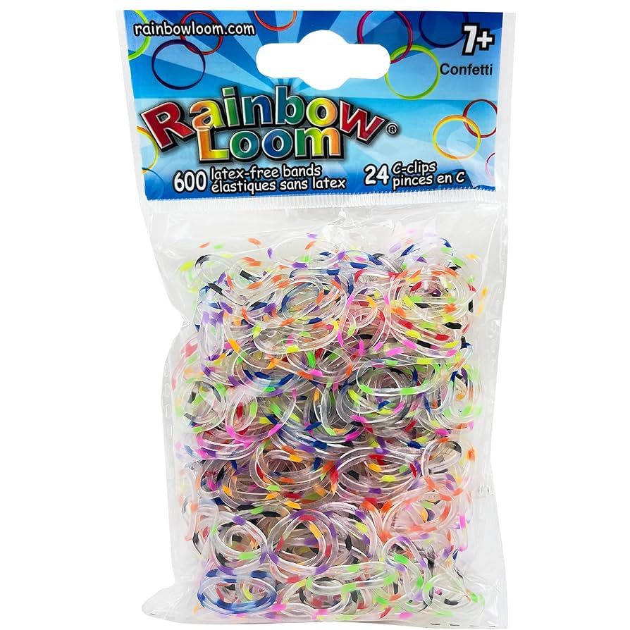 Rainbow Loom Elastics - Confetti