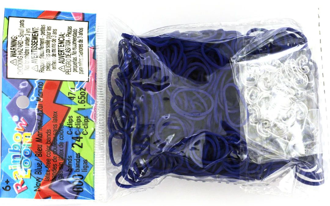 Rainbow Loom Elastics - Navy Blue